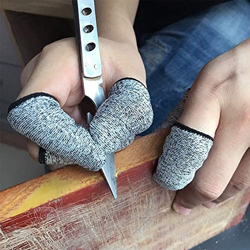 12 PCS Finger Cots Cut Resistant Protector, Finger Covers for Cuts, Gloves Life Extender, Cut Resistant Finger Protectors for Kitchen, Work, Sculpture, Anti-Slip, Reusable - size: 12 Count (Pack of 1)