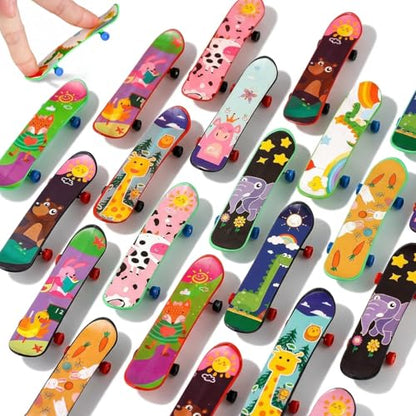 LovesTown 50 PCS Mini Finger Skateboards for Sports Party Favors | Professional Finger Boards Set Toys for Kids Birthday Gifts Party Favors, Goodie Bag Fillers, Classroom Prizes Treasure Box