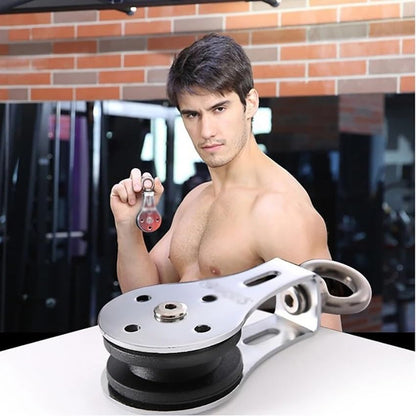 M8 Hanging Ring Mute Pulleys Bearing Wheels DIY Fitness Sports Lifting Pulley Wire Rope Rolling Wheel Fitness Accessories