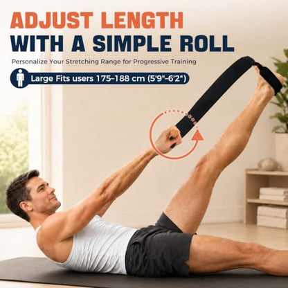 Full Body Exercise and Strengthening Device, Stretching Device for Relieving Back Pain, Plantar Fasciitis, and Hamstring Tightness - size: Large 5'9 - 6'2