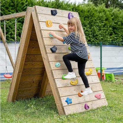 TOPNEW Climbing Holds for Kids, Rock Wall Holds with Hardware - Climbing Rocks for Indoor Outdoor Playground Climbing Wall (24 Pcs) - style: 24 Pcs