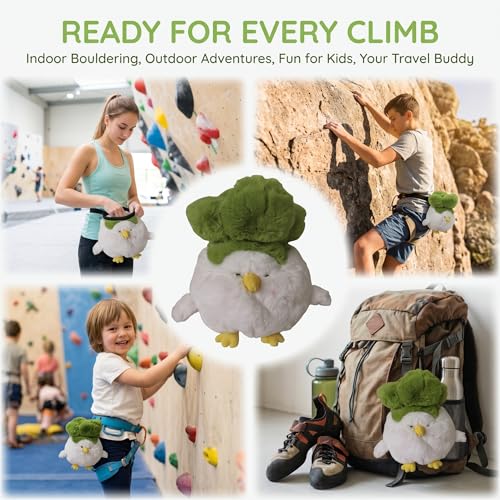 Chicken Rock Climbing Chalk Bag, Stylish Bouldering Chalk Bucket with Drawstring Closure, Adjustable Waist Belt - style: White chicken