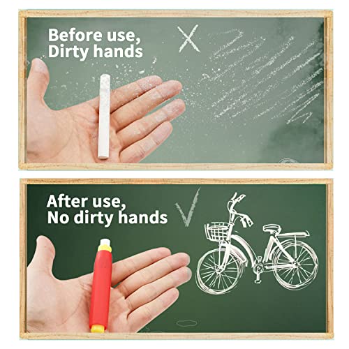 5 Pieces Colorful Plastic Chalk Holders，Blackboard Adjustable Set for Teachers School Office Drawing Board，It protects your hands from direct contact with chalk, 5 Count (Pack of 1)