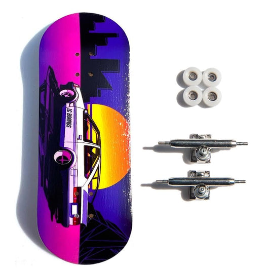 Generic LC Boards Fingerboard 98X34 Complete '86 Graphic Foam Grip Tape, Silver