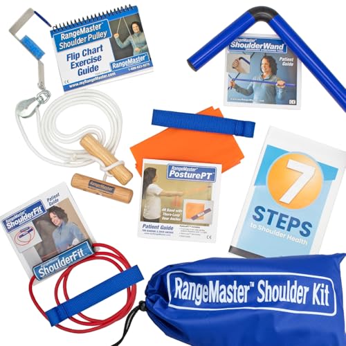 RangeMaster Pro Level All in one Shoulder Home Recovery Kit │ Shoulder Surgery Rehab│ Frozen Shoulder Exercise Kit │Guided Shoulder Recovery Kit - style: Pro Package