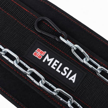 Dip Belt with Chain or Rope – Heavy Duty Adjustable Weightlifting Belt, Neoprene Padded Comfort, 350–650 lbs Capacity for Pull Ups, Dips, Squats & Strength Training