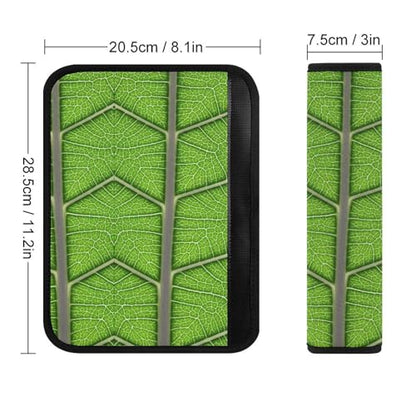 Universal Soft and Comfortable Seat Belt Cover for Adults and Children, Most Cars, 2 Pack Green Food Lettuce Texture Seat Belt Covers Cushion Neck and Shoulder Support - color: Pattern 1180