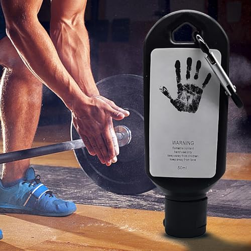 Gym Chalk | Liquid Long-Lasting Grip Enhancer,50ml Rock Climbing Grip Gymnastics Chalk,for Basketball Badminton Training Weightlifting Deadlifts Athletes Powerlifters - color: Black