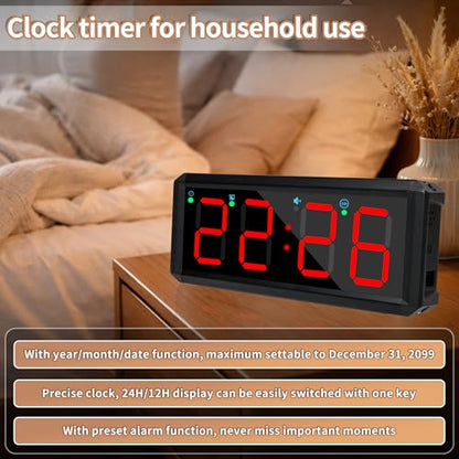 2.1-inch 4-Digit Quick Gym Timer, Suitable for Fitness Training, Event Timing, Study and Daily Office use (2.1-inch 4-Digit Stopwatch)