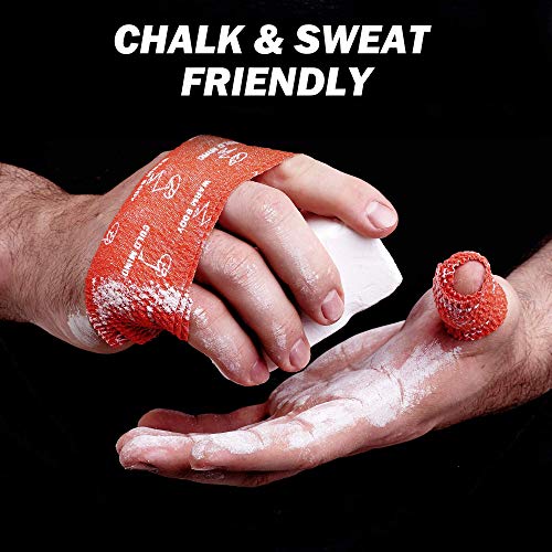 WARM BODY COLD MIND 1.85" Weightlifting Thumb Tape - Hook Grip Tape for Powerlifting, Cross Training, Gym Tape, Workout, Weight Lifting Tape, Athletic Finger Wrap (Red 6 Rolls) - color: 6 Rolls Red
