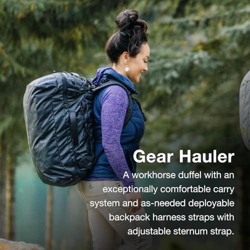 Osprey Transporter Lightweight Travel Duffel Bag - Extra Large Water Resistant Durable Gear Bag for Men and Women - color: Raven Black, style: 40l