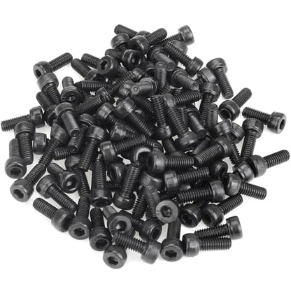 105 Pieces M4 x 10mm Socket Head Cap Screws, Thread Pitch 0.7mm, Sutemribor M4 Black Screws, 12.9 Grade Alloy Steel, Black Oxide Finish, Fully Threaded - size: M4 x 10mm, style: Socket Head
