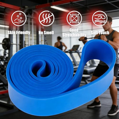 Nexora Heavy Resistance Bands，29KG-79KG，65LBS-175LBS，82 Inch Natural Rubber，Thickness 0.2Inches，Width 2.5Inches, Auxiliary Pull-Up