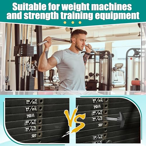3P Weight Stack Pins, 6" Locking Space Gym Pin Weight Stack | Replacement for Lifting Machine Strength Training (3/8" Diameter)