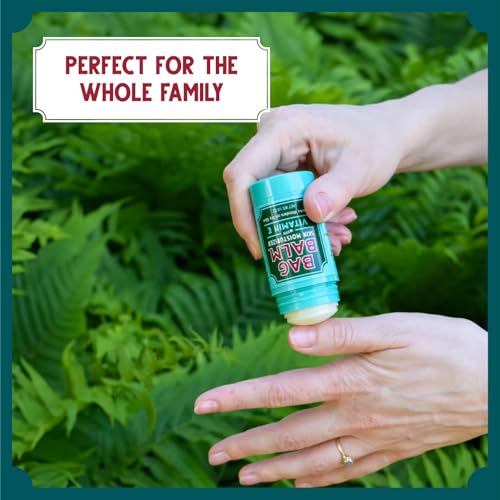 Bag Balm Original Skin Moisturizer Stick with Vitamin E - Hydrating & Soothing Balm for Dry Skin, Chapped Lips & Cracked Hands - Made in the USA - Paraben-Free & Cruelty-Free Twist-Up 1oz (1)
