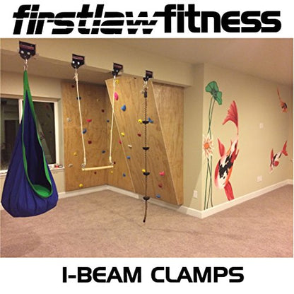 Firstlaw Fitness 1000 LBS I-Beam Clamp - Multi-Sports Made in The USA - size: 5.5 Inch Wide I-Beam