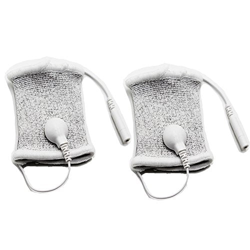 E-stim Adjustable Fabric Silver Thread Conductive Loop Accessories for Tens Stim Finger Massager Accessories