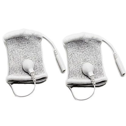 E-stim Adjustable Fabric Silver Thread Conductive Loop Accessories for Tens Stim Finger Massager Accessories