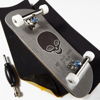 P-REP V2 Pro Performance Complete Wooden Fingerboard kit with Urethane Wheels and Bushings 32mm - We Out Here - color: We Out Here
