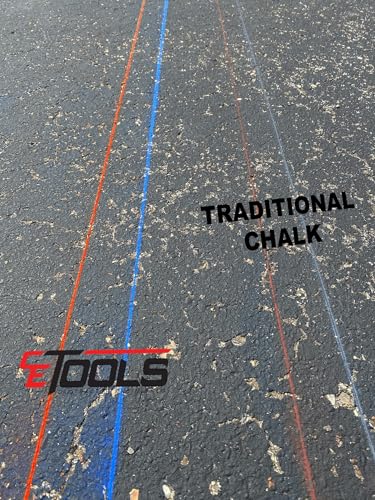 CE TOOLS Baboon Butt Red® Marking Chalk, Color RED, EXTREME VISIBILITY, MADE IN USA -10 oz (283.5g) For Chalkline, Hydrophobic, Construction Chalk. - color: Red