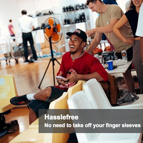 HALLEAST 60 Pieces Finger Sleeves for Bowling, Disposable Bowling Thumb Sleeves Anti-Sweat Breathable Protector Seamless Lightweight Anti-Skid Glove for Right Hand & Left Hand - size: Large