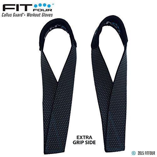 Black Lifting Strap with Wrist Support for Weightlifting | Silicone Grip | Reversible