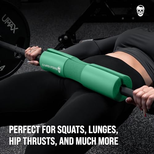Gymreapers Barbell Squat Pad - Protective Bridge Pad For Hip Thrust, Squats, Lunges - Hip Support, Neck Protection For Bar - color: Mint