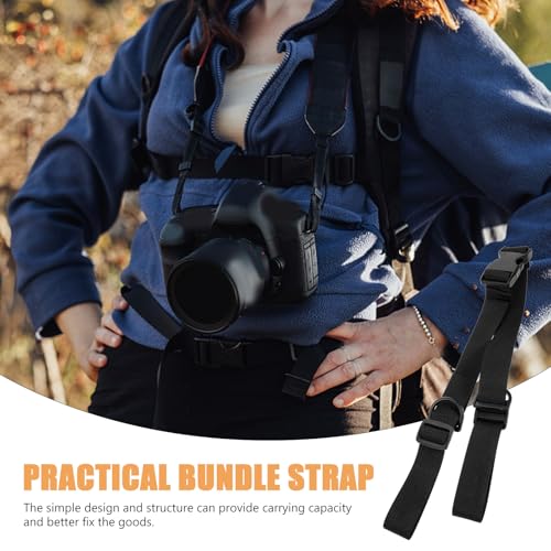 2pcs Heavy Duty Adjustable Bundle Straps with Quick Release Buckle, Thickened Webbing Tie-Down Straps for Securing Goods, Tent, Yoga Mat, and Backpack