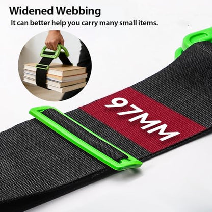 Moving Straps,Lifting Straps 1 Person Adjustable Moving Strap for Easily Moving Furniture,Appliances,Mattresses,Heavy Objects up to 600lbs - color: Green