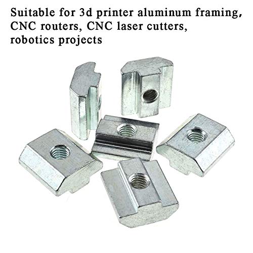 15pcs 4040 Series Sliding T Nuts Metric M8 Thread Slide in Hammer Head T-Nut for Standard 8mm T-Slot Aluminum Extrusion Profile （4040 Series M8） - size: 4040 Series M8