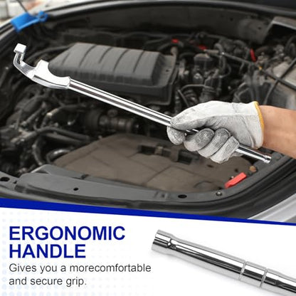 BULLTOOLS Wrench Extender Tool Bar, Extra-Long 15 Inch Wrench Extension for Maximum Leverage Universal Extension Tool for Automotive Repair & Mechanics