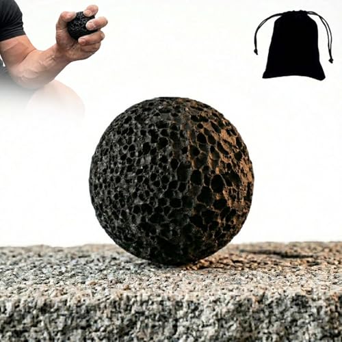Callus Ball for Hand, Anti-Sweat Rock Climbing Grip Trainer, Moon Grip Ball Callus Rock, Build Callus Fast, for Rock-Solid Hands, for Gym,Climbing, Lifting - color: Black * 2Pcs, size: 1.18in
