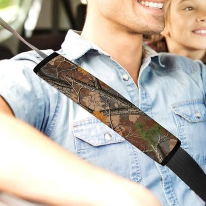 2 Pack Breathable Car Seat Belt Pad for Child, Stroller Pushchair High Chair, Hunting Camo Neck Strap Covers, Neck and Shoulder Support - color: Pattern 471