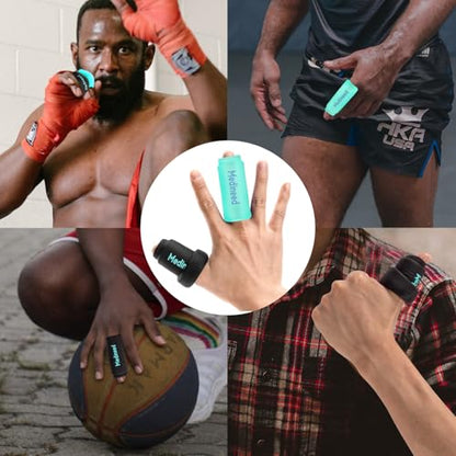2PCS Finger Sleeves Gel Ice Pack, Lasting Cold Compress Freeze Sleeve, Reusable Finger Brace Ice Packs for Injuries, Arthritis, Tendonitis, Gout, Sprains, Middle Protectors(Green) - color: Green