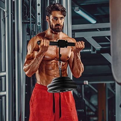 A2ZCARE Wrist and Forearm Blaster – Wrist Roller and Forearm Roller - Perfect for Strength Training and Workout – Fit 1-inch Standard Weight Plates - style: PVC Handle