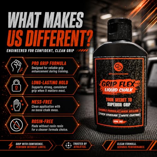 Mess-Free Liquid Chalk for Weightlifting & Gym Workouts - style: 4oz