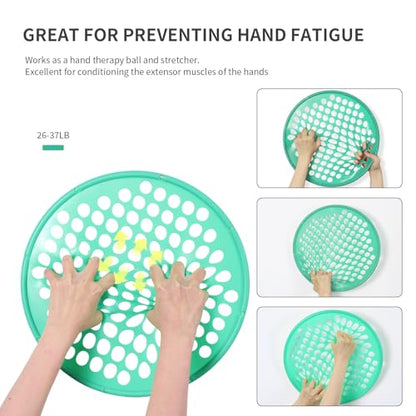 ZHIAMZ Hand Exercisers for Strength, Hand Exercise Web, Finger Exercise | Latex-Free Tear-Resistant Hand Exercise Web for Finger & Hand Strength, Physical Therapy Rehab, Portable 7-Inch - color: PLUS-Yellow