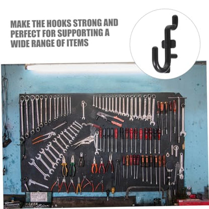 Kisangel 10pcs Plastic Pegboard Hooks Heavy Duty Pegboard Accessories for Garage Tool Storage Hanging Board Hooks for Organization and Wall Display