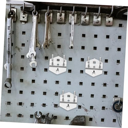 DOITOOL 5pcs Pegboard Storage Rack Metal Hooks Tool Hanging Board Home Organization Easy Install Hooks
