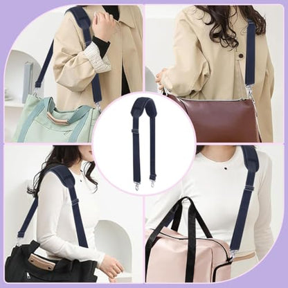 60 Inch Shoulder Strap for Bag with Removable Ultra-Thick Pad | 60" Shoulder Strap with Removable Thick Pad,Adjustable Buckles and Metal Hooks, for Briefcase/Laptop/Messenger/Luggage Bag - color: Black