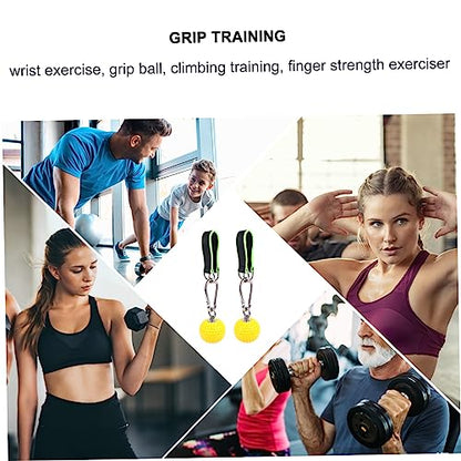 Wrist Exercise Grip Ball for Climbing Training Finger Strength Exerciser Hanging Rings Sturdy PVC Material for Hand Grip Training and Pull-up Enhancement