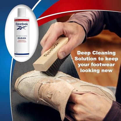 Reebok Restore Kit - Shoe Cleaner Kit, 6oz Cleaner and Conditioner with Premium Shoe Cleaning Brush - Shoes Cleaner Kit for Sneakers, Leather, Suede, Canvas & More