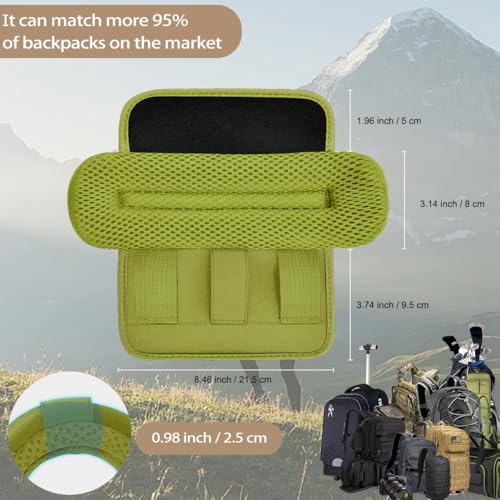 ZINMARK 2-Pack Shoulder Pad Ultra-Thick Tactical Vest Cushion for Laptop Bags, Messenger Bags, Briefcase Bags, Luggage Bags, Tool Bags, Travel Bags and Most Bags, Army Green - color: Army Green