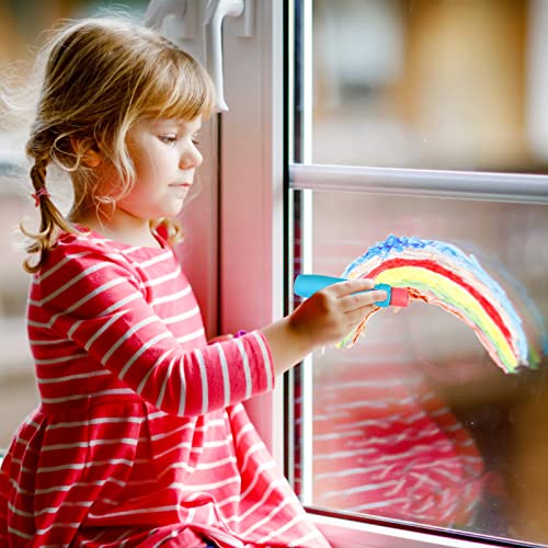 Windspeed Sidewalk Chalk Holder - 10 Pcs Railroad and Jumbo 1 Inch Plastic Holders for Kids, Teachers, Students, School, Office and Artists