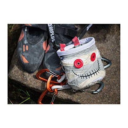 8BPLUS Chalk Bag for Climbing, Bouldering, Belt and Giftbox Included - Wide Opening - Brush Holders, for Left & Right Handers (Stan)