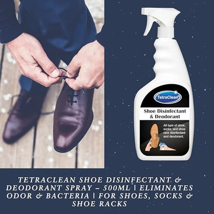 Shoe Deodorizer and Disinfectant Spray for All Types of Shoes, Socks and Shoe Racks (500 ML)