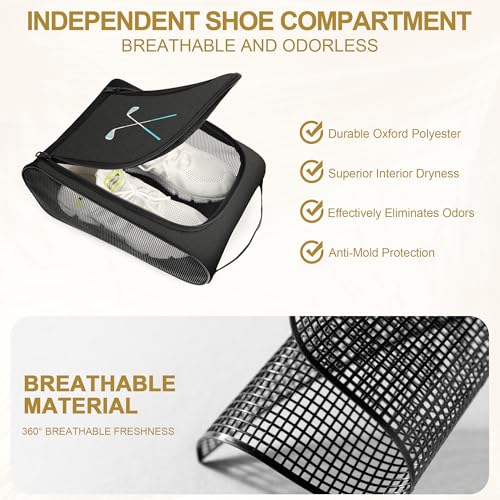 Golf Shoe Bag Gift for Men, Blue Golf Lover Gift, Waterproof Travel Shoes Carrier with Handle and Zipper with Ventilated Mesh, Lightweight Portable Golf Accessories Pouch Bag for Gym Sports Outdoor - style: Blue Golf Lover Gift