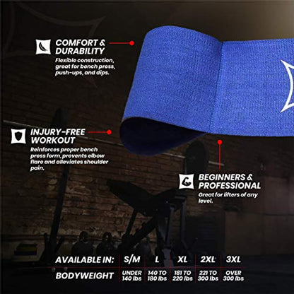 Reactive Sling Shot Mark Bell Bench Press, Dips, and Push Ups – (Level 2 Tension) - size: Large