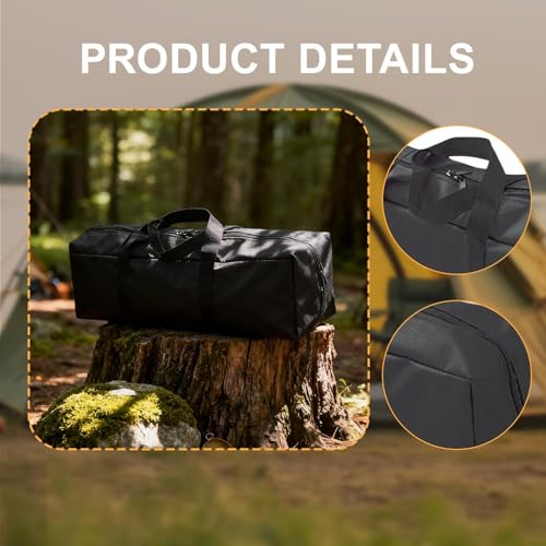 Tent Poles Bag Camping Equipment Organizer Support Pole Storage Foldable Oxford Cloth Waterproof Tote Suitable for Camping Trekking Hiking Climbing Tr - size: 55x16x16cm