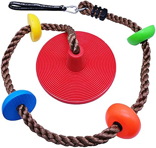 Tree Climbing Rope and Kids Disc Swing Seat Set Outdoor Backyard Playground Accessories